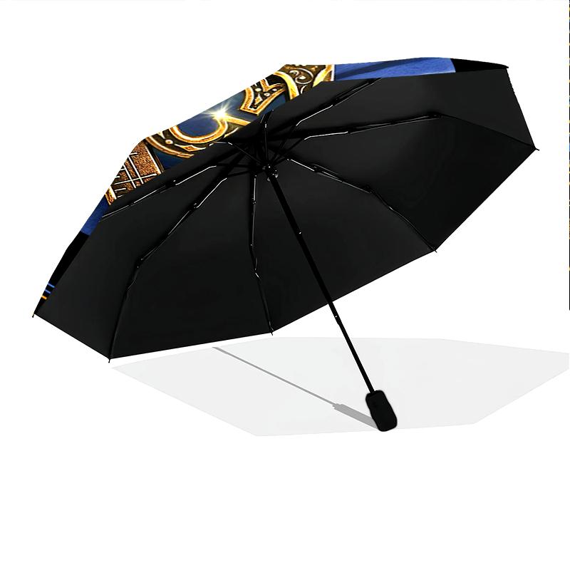 1PC Freemasonry Umbrella Portable Folding Umbrella Iron Frame Hole Bone Structure Outdoor Home Umbrella A7