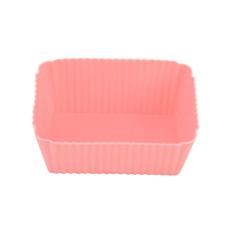 5Pcs Silicone Cake Mold Rectang Muffin Cupcake Baking Molds Reusable Diy Cake Decorating Tool Wedding Birthday Party Decorations