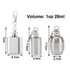 Fashion Mini 1oz Hip Flask Stainless Steel Portable Drinking Flasks Small Water Bottle Outdoor