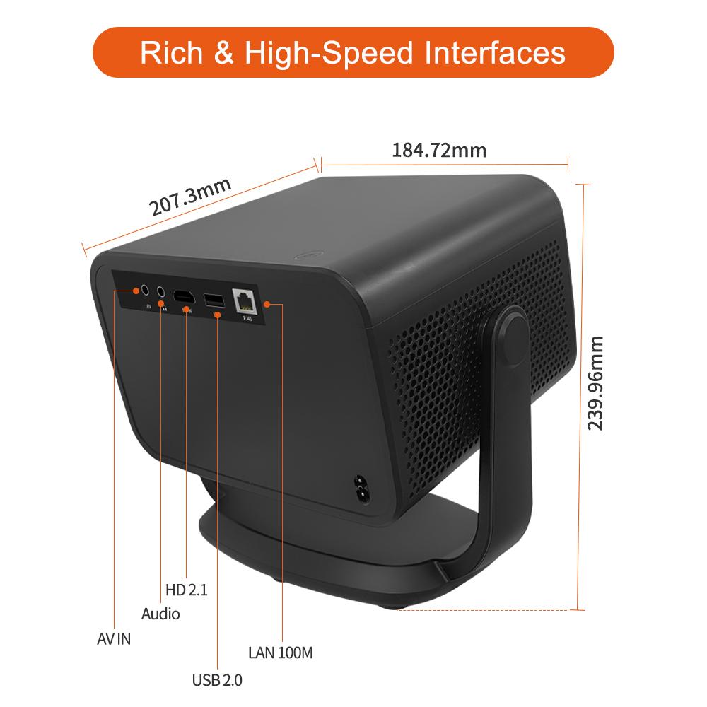 P20 Plus New Android 13 Full HD 1080P Home Theater Video Projector,2G RAM 32G ROM