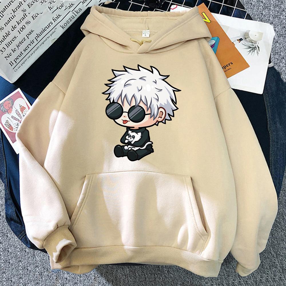 Jujutsu Kaisen Satoru Gojo Hoodie Graphic Hoodies Vintage Oversized Hooded Hip Hop Long Sleeves Cotton Hoodie Men Women Clothes