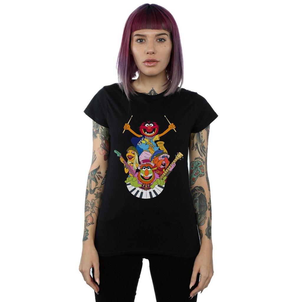 Disney Womens/Ladies The Muppets Dr Teeth And The Electric Mayhem Cotton T-Shirt