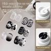 Upgraded No-Wipe Black & White Nail Stamping Gel for Solid Color Painting and Gradient Effects