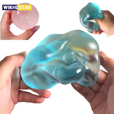 Mėlynos Maltodekstrino Squishy Žaislai Antistresiniai Sensoriniai Fidget Žaislai Minkšti Imituoti Skaidrūs Mėlyni Maltodekstrino Lėtai Atsistatantys Deimpresiniai Žaislai