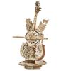 Wooden Material 3D Puzzle Graffitiable Music Box For Kids Wooden Cello Model  For Adults