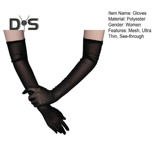 1 Paar Armstulpen für Damen für den Abschlussball, durchsichtiges Netz, verlängerter Sonnenschutz, ultradünn, für Auftritte, Braut, Hochzeit, Foto-Requisite, Armmanschetten