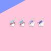 Sterling Silver Star & Heart Resin Gradient Charm for DIY Bracelet/Necklace Jewelry.