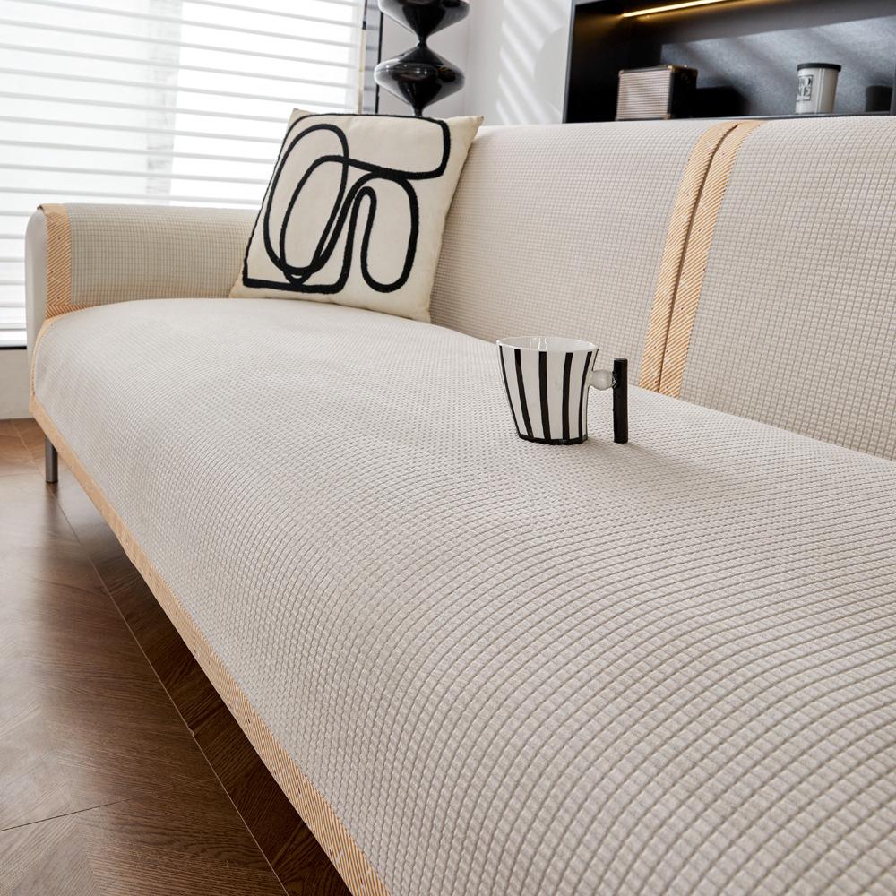 

Chenier Sofa Cushion Universal In All Seasons, Simple Non-Slip Cover New Sofa Cover, Seat Cushion Corn Plaid 70*70cm