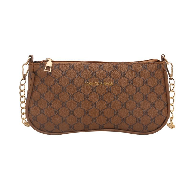 Autumn New Letter Printing Fashion Trend Shoulder Bag Urban Commuter Niche Design Simple Armpit Bag