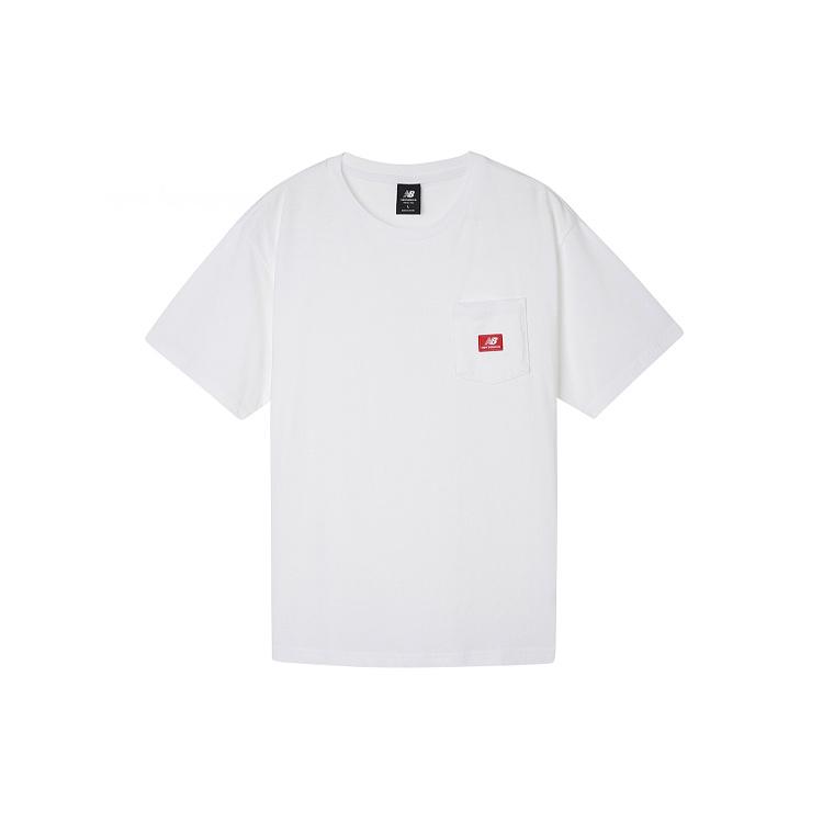 New Balance Essentials Pocket T-Shirt Asia Sizing  White  Men s AMT01567-WT L
