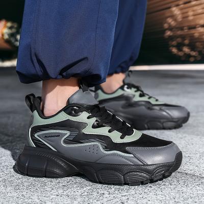 Men's Sports Running Shoes Outdoor Walking Soft Casual Fashion Waterproof Men's Lightweight Rebound Four Seasons Wear Large Size