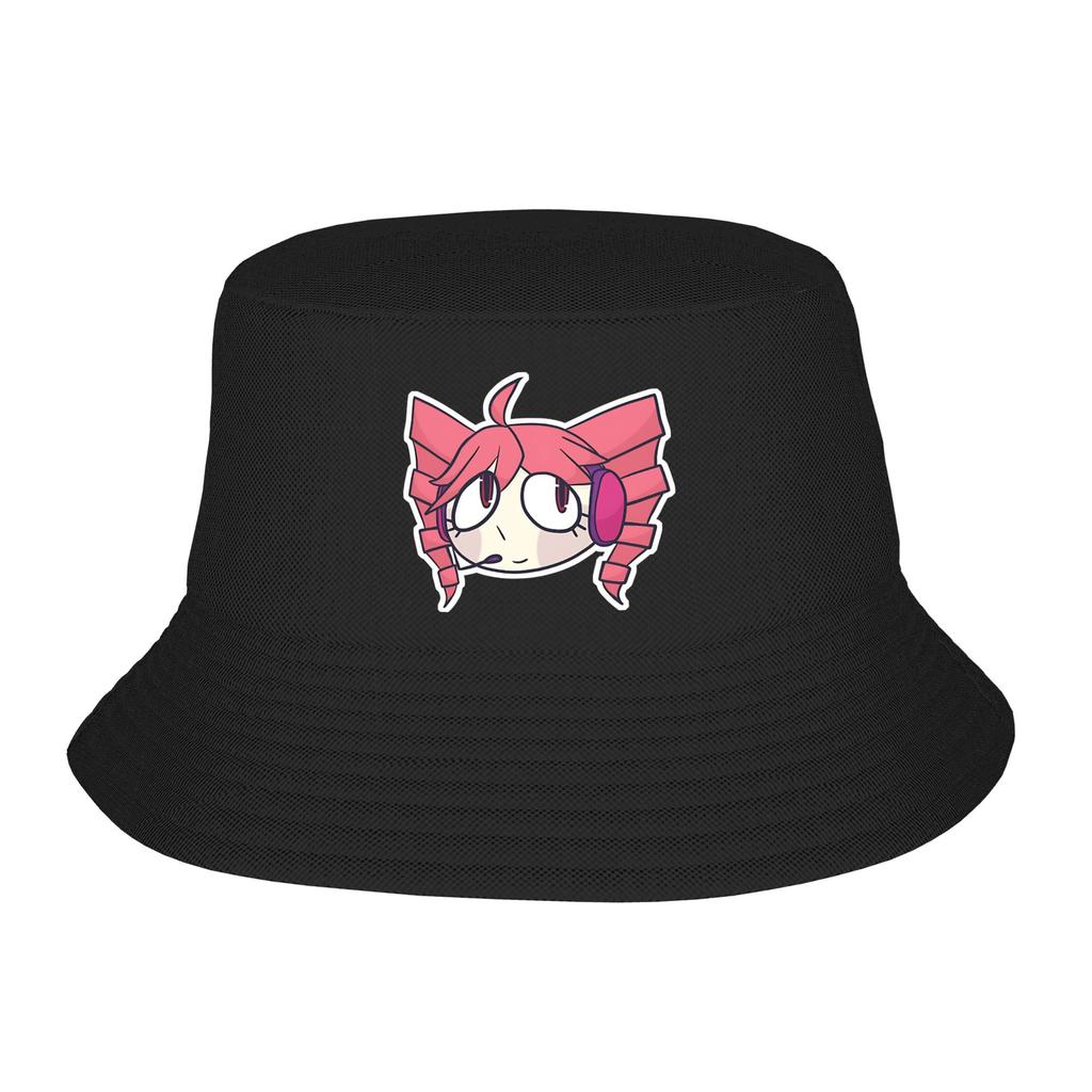 Style Kasane Teto Bucket Hat Unisex Lightweight Virtual Singer Fishing Cap Hot Summer Headwear Bob Hat