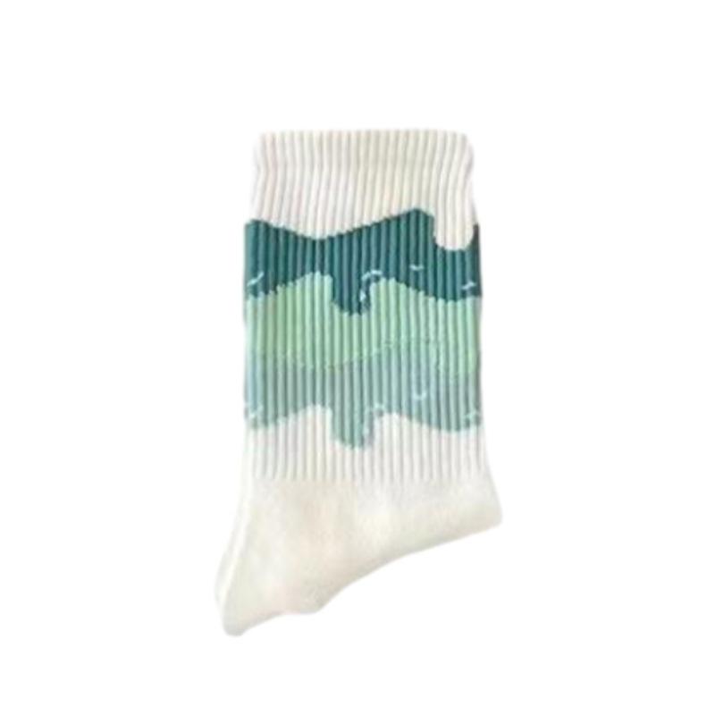 Women's Mid-calf Trendy, Versatile and Good-looking Long Calf Socks for Winter and Autumn Student Sports