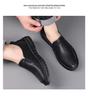 2025 Men’s Breathable Soft-Soled Slip-On Leather Business Casual Shoes - British Style, Low-Top.