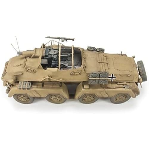 AFV Club 1/35 Scale German Army Sd.Kfz.233 8-Wheeled Heavy Armored Reconnaissance Vehicle with 7.5cm Gun, Plastic Model Kit FV35233