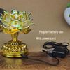 LED Seven-Color Lotus Lamp for Worship and Offering - Electronic Ever-Burning Buddhist Lamp for Guanyin and God of Wealth.