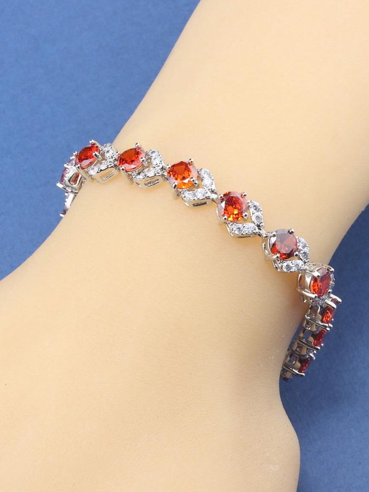 Original  Charms France Elegant Women Fine Jewelry Accessories 12 Colorful Adjustable Length Chain Link Bracelet For Girls