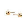 Gold Ball Earrings 4mm