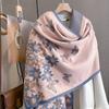 New Retro Fashion Imitation Cashmere Scarf For Women In Winter, Thickened And Warm Neck, Dual Purpose Shawl Exterior
