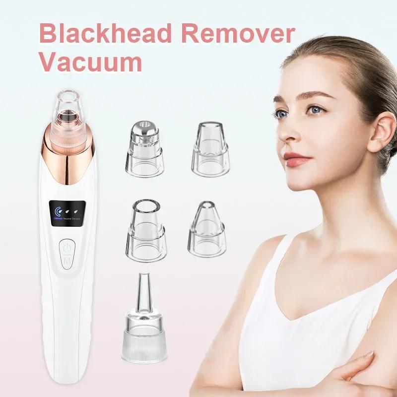 Electric Vacuum Suction Blackhead Remover Facial Pore Cleaner Comedone Spot Acne Pimple Blackhead Extractor USB Rechargeable