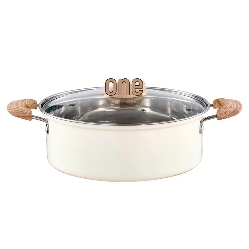 Wutuo 304 Stainless Steel Multi-Function Soup Pot with Wooden Handle
