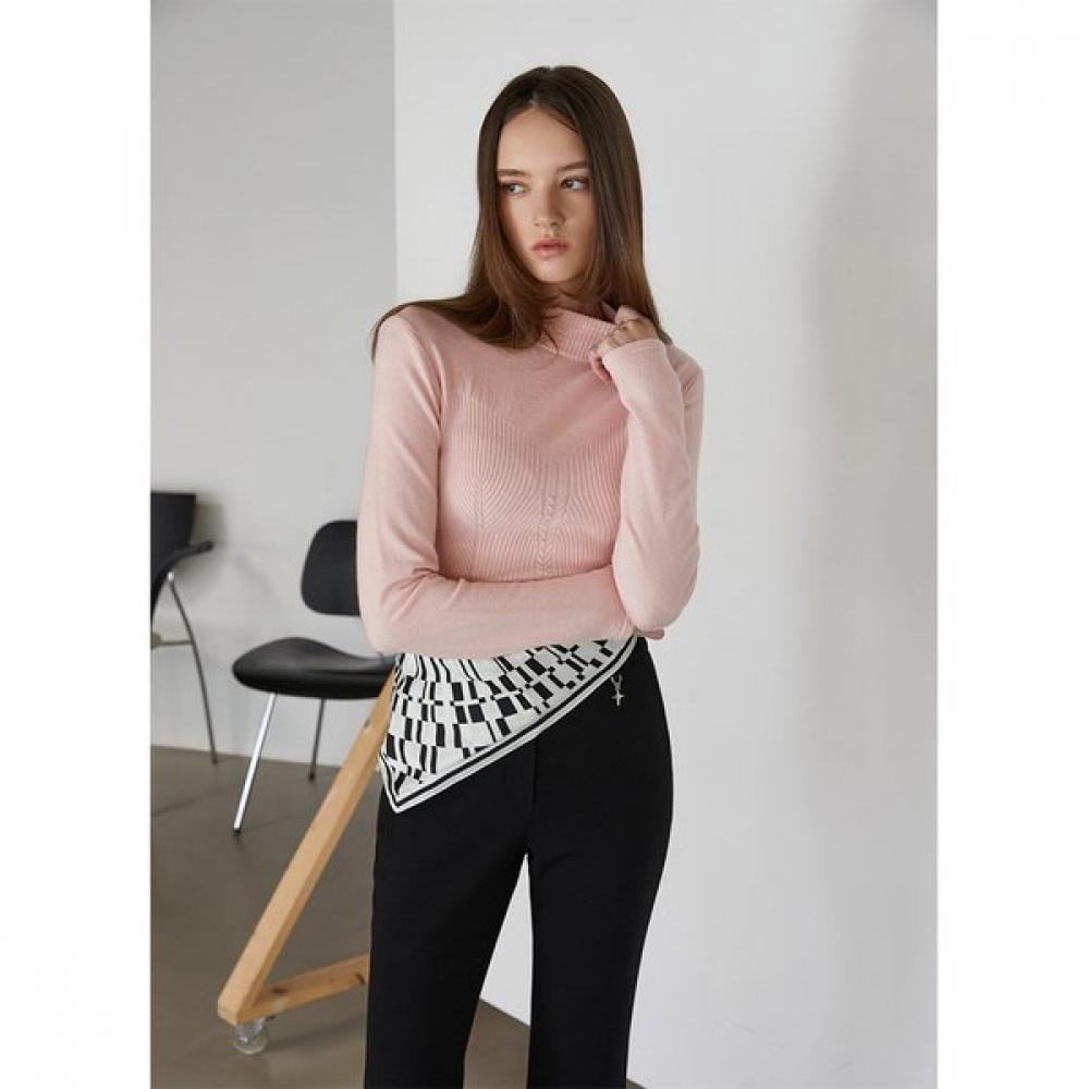 Egoist Slim Fit High Neck Bustier Pullover Er4kl261 BK/66