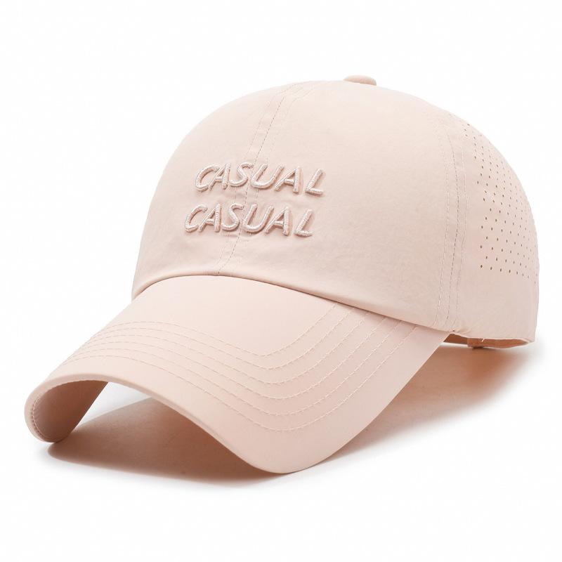 Spring Summer Quick-Drying Sunshade Baseball Cap Letters for Men Women Outdoor Sports Breathable Sunscreen Cap