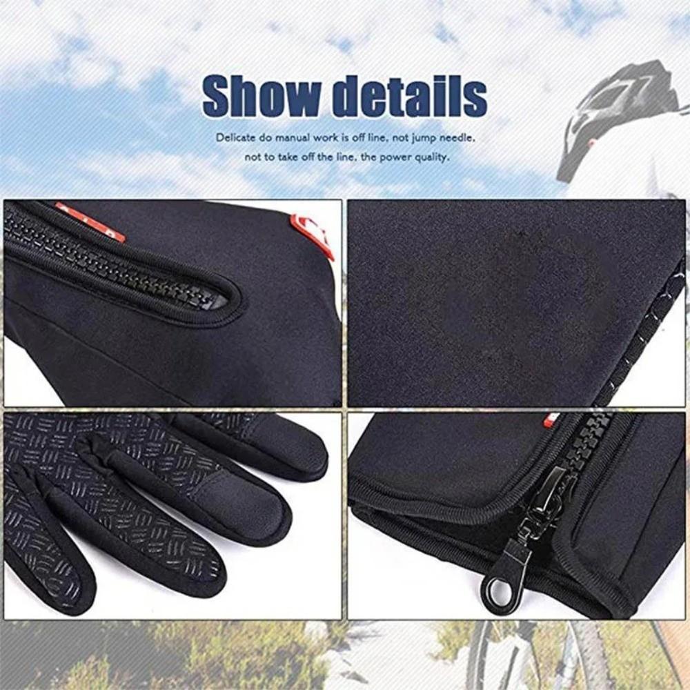Touchscreen Cycling Gloves Warm Outdoor Sports Gloves Thickened Thermal Gloves for Men Women