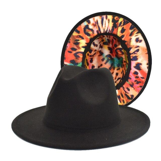 Men Female Letter Fedora Pattern Hats Casual Vintage Autumn Winter Leopard Caps Jazz Outdoor Designed Luxury Hat Sombreros Gifts