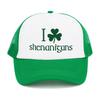 Green Velvet Clover Shamrock Hat Breathable Sun Hat Casual Peaked Cap  St. Patricks Day