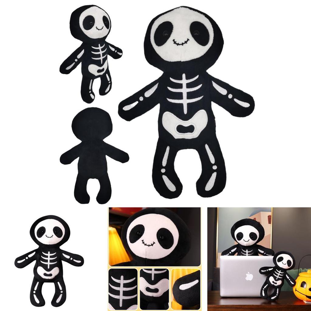 Funny Halloween Skull Bob Plush Toy For Boys Cute Doll Gift Birthday Present