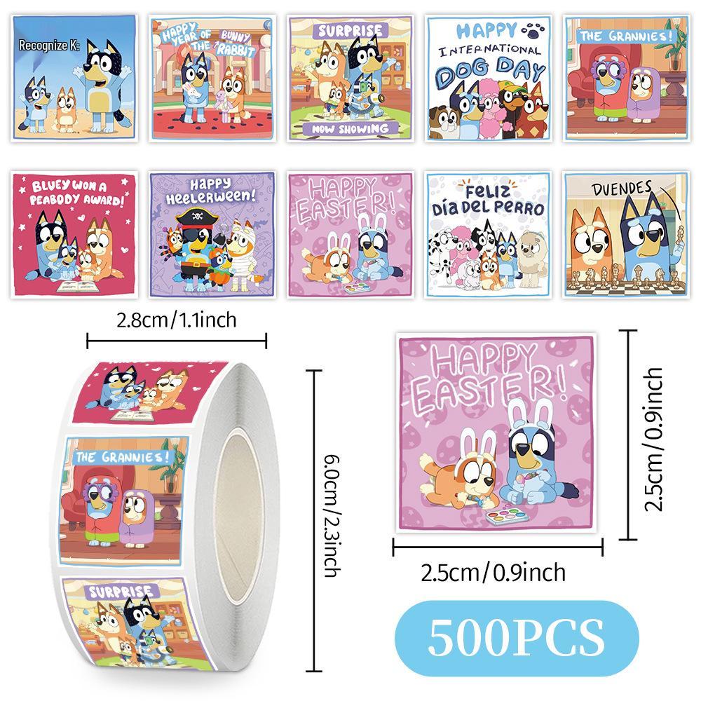 

Bluey Text Mini-Theater Sticker Roll: DIY Kids Reward Planner, Sealing, and Phone Decoration Tape.