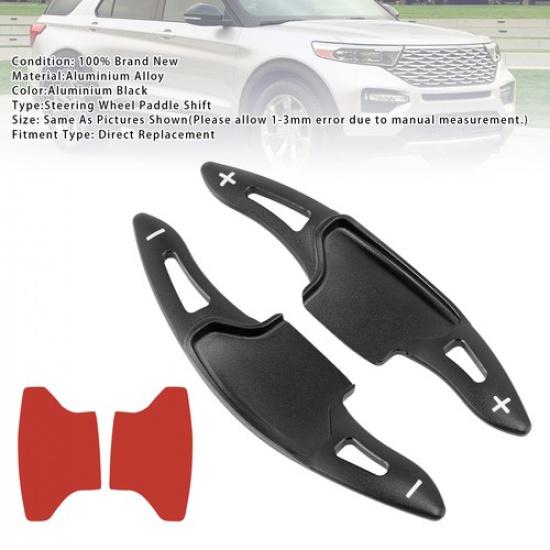 Steering Wheel Paddle Shifter Extension For Ford Explorer 20-23 Aluminium Black