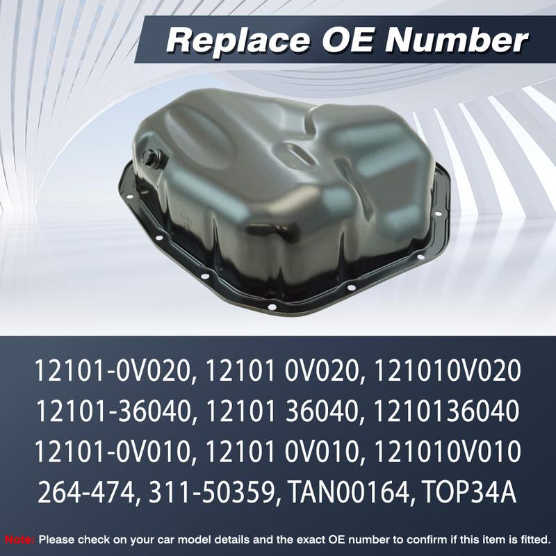 For Toyota Camry Lower Sienna Highlander Venza Avalon Lexus ES300h NX300h 121010V010, 264-474 Oil Pan Sump with Drain Plug