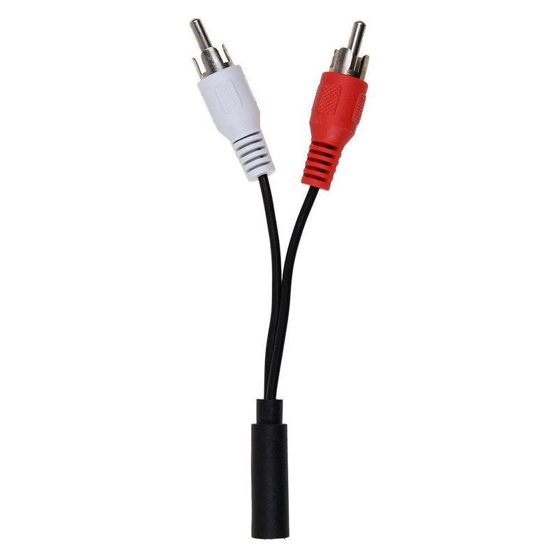 

3.5mm RCA Female jack Stereo to 2 RCA Male Plug Y Cable Adapter 3.5 Audio Aux Socket Connector to Headphone 3.5 Y Adapter Cable