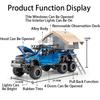 1:24 Raptor F150 Toy Car Models Alloy Diecast Camping RV Pull Back Sound Light 5 Doors Opened Ornament Vehicle Presents for Kids