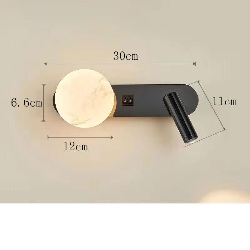 Modern Minimalist Wall Lamp Black/White Living Room Sofa Background Wall Decorative Lamp Luxury Bedroom Bedside Reading Light
