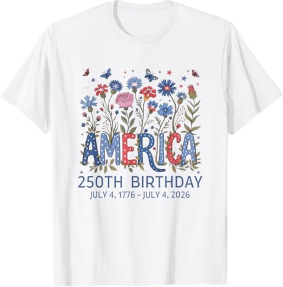 250 Years America Anniversary USA 250th Birthday Apparel T-Shirt