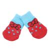 Pet Silicone Gel Print Cat Shoes Slippers Dog Socks Knitted Socks Paw Protector
