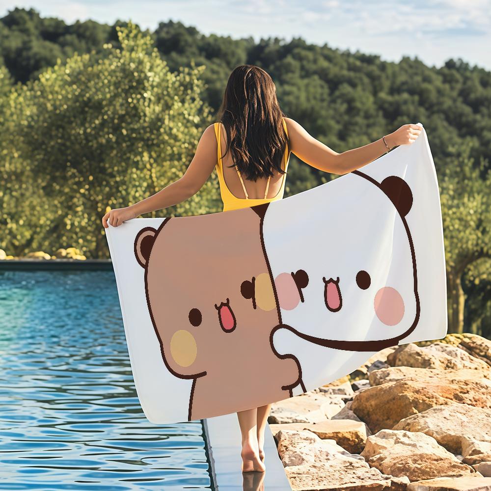 Kawaii Cartoon Bubu Dudu Towel Quick Drying Beach Towels Are Suitable For Swimming Pools Camping Yoga And The Gym