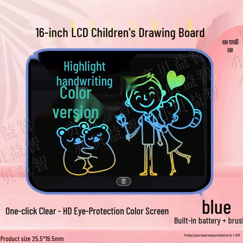 Kinder LCD Schreib- & Zeichentisch - Löschbare Kritzeltafel Schultafel Spielzeug