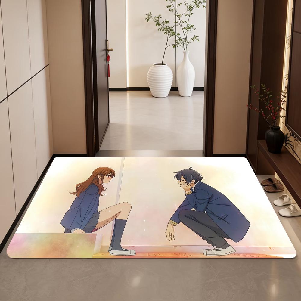 Sweet S-Horimiya Floor Mat Diatomite Bath Mat, Quick Dry Absorbent Non-Slip Door Mat