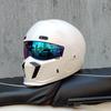 ORZ Motorradhelme Integralhelm 3/4 für Herren Doppelvisier mit getöntem Innensonnenschutz DOT-Zulassung