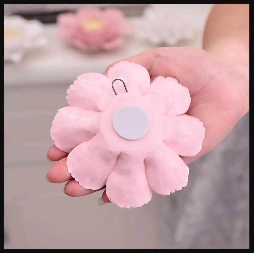 Modern Ceramic Fake Flower Wall Hanging Crafts Decoration Home Livingroom Wall Mural Ornaments Hotel Porch 1D Wall Sticker Art
