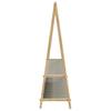 Clothes Rack with Shelves 132 X 45.5 X 150.5 Cm Bamboo