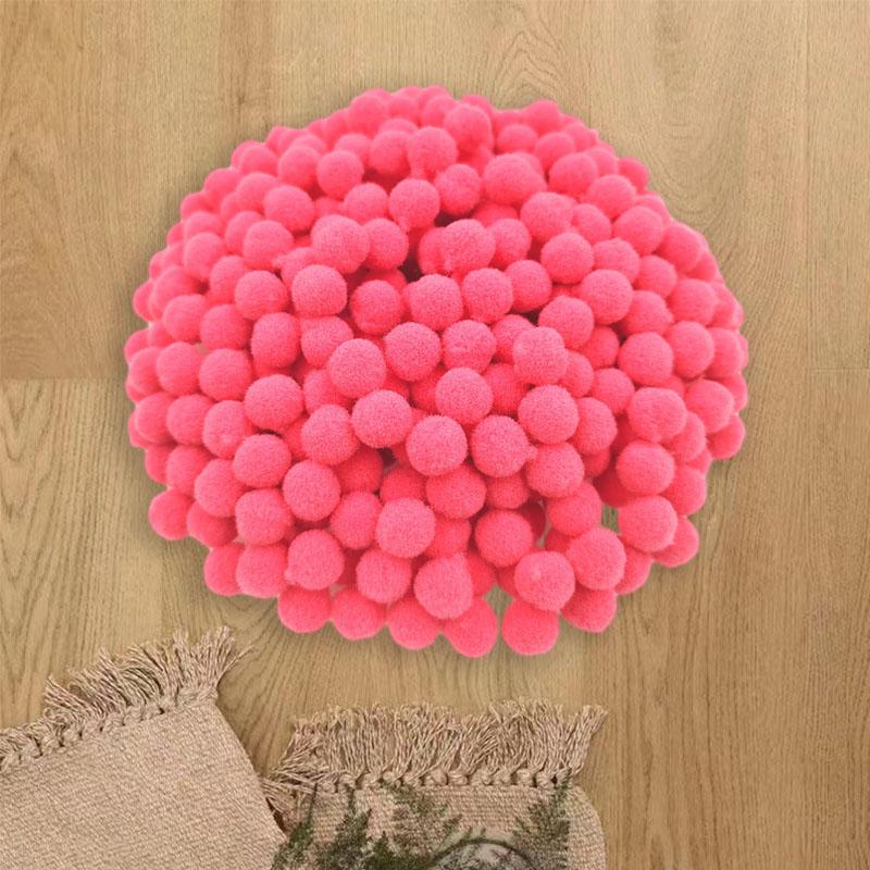 Ręcznie robiony Materiał Akcesoria do zabawek dla dzieci Pompom Dekoracja ślubna DIY Wielokolorowy 10/15mm Biżuteria Szycie Rzemiosło Pluszowa Kulka Puszyste Pompony Miękkie Akcesoria