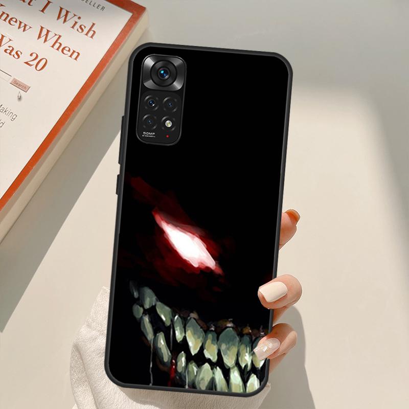 Scary Smile Skeleton Devil pro Redmi 10A 10C 9A 9C 9T K40 K50 Pouzdro na herní telefon pro Redmi Note 11S 10S 9S 9 10 11 Pro