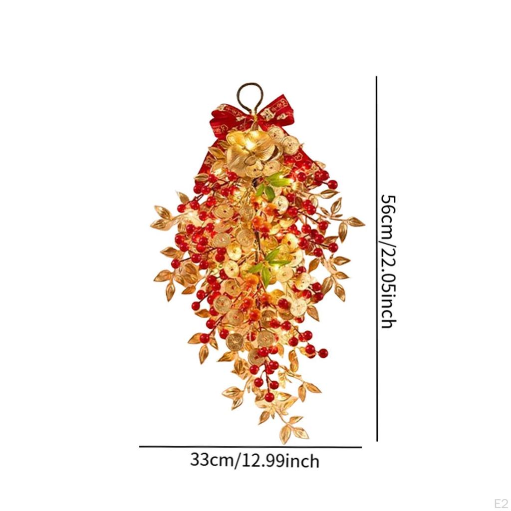Chinesischer Jahreskranz Girlande Frühlingsfest Türschmuck für Wand