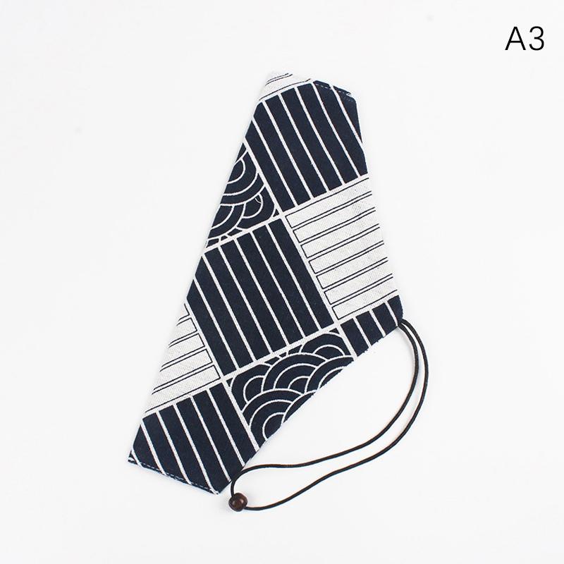 Portable Tableware Bag Japanese Printing Reusable Drink Straw Chopstick Cutlery Pouch Drawstring Bag Cutlery Bag For Spoon Fork
