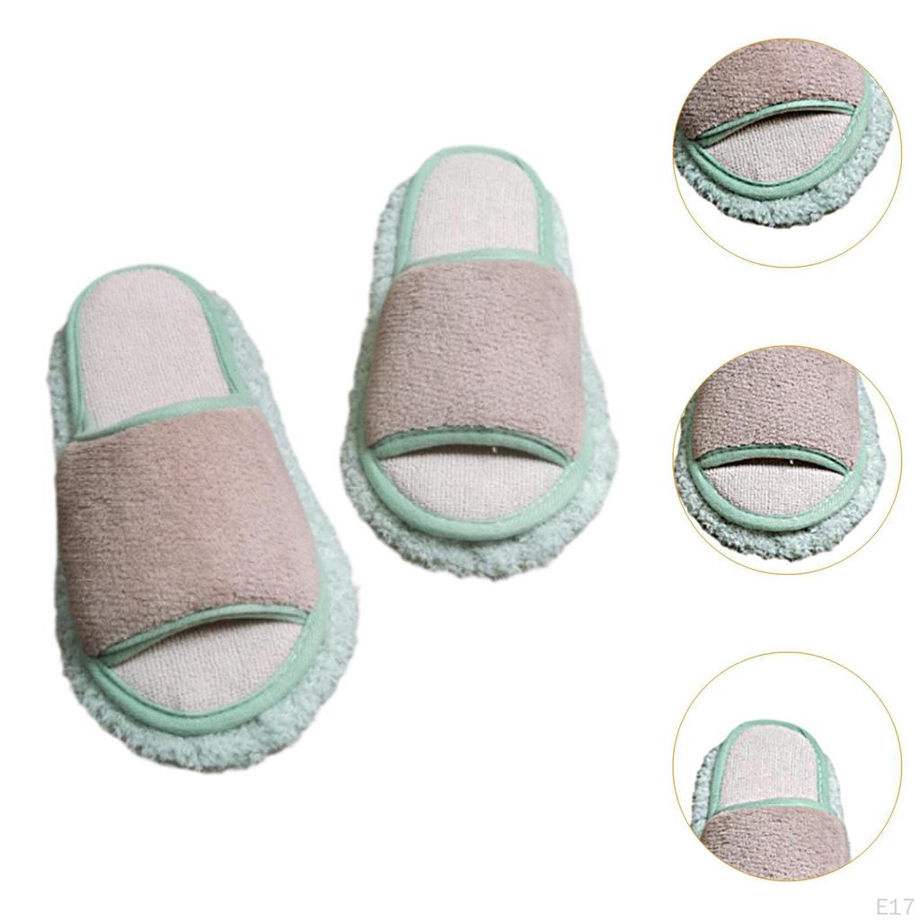 Cleaning Mop Slippers Mopping Slippers,Household Quiet Portable Soft Cleaner Shoes for